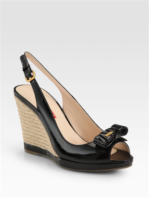 prada leather espadrilles|prada leather espadrille wedge sandals.